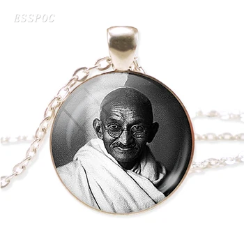 Кулон Махатмы Ганди, ожерелье Движения за независимость Индии, Философия Ненасилия Сатьяграхи, ювелирные изделия известных людей