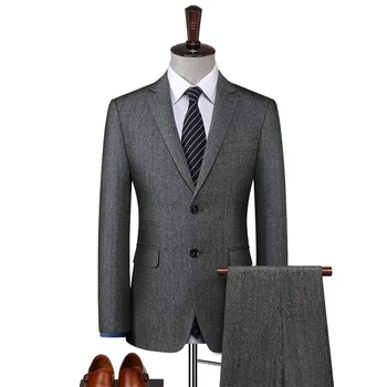 BATMO 2024, новое поступление, высококачественные шерстяные костюмы, мужские, повседневные, два разреза, серый, 868 г.