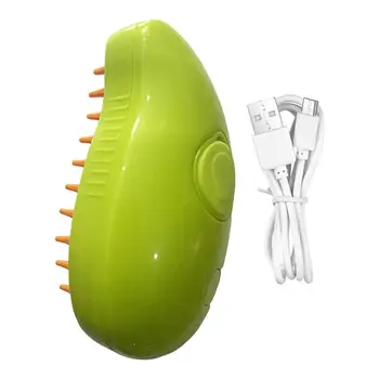 Электрическая щетка для ухода за домашними животными, перезаряжаемая через USB, эргономичная щетка для удаления волос для коротких и длинных волос в форме манго