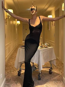 Женское Роскошное Сексуальное Черное мини-платье в стиле пэчворк без рукавов с бриллиантами, элегантное клубное платье для вечеринок знаменитостей
