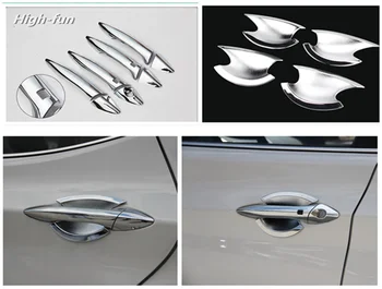 Для Hyundai Elantra 2012 2013 2014 2015 2016 Новая Хромированная Крышка Дверной Ручки Автомобиля + Отделка Чаши С Кнопками Smart Entry