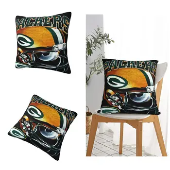 Чехол для футбольного шлема 90-х годов Green Bay Packers, двусторонняя набивная наволочка для дивана, наволочка для спальни с подушкой