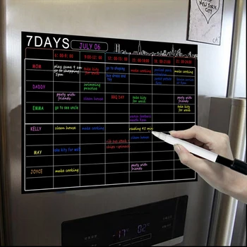 Магнитный набор календарей сухого стирания 16X12 дюймов, доска для ежедневника, Органайзер, Белая доска формата А3 для холодильника, Кухонный шкаф для холодильника