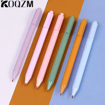 Простая ручка Macaron Color Press с нейтральными чернилами, милые школьные канцелярские принадлежности, Канцелярские украшения, подарок студенту