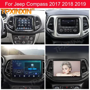 6 + 128 ГБ Мультимедиа Android 10 Плеер, автомагнитола, стерео для Jeep Compass 2017 2018 2019, видеоприемник GPS Navi, головное устройство