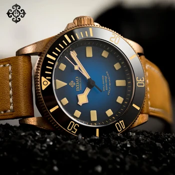 НОВЫЕ Мужские Автоматические Механические часы Ipose IXDAO из винтажного титанового сплава Sapphire Diving Waterproof 200Mr Glow BGW-9 Watch for Me