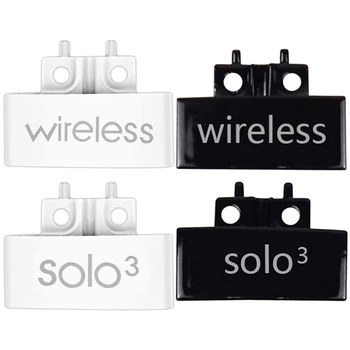 2 пары сменных петель, соединитель для оголовья, крышка с шарнирным зажимом для Beats Solo 3 Wireless A1796, белый и ярко-черный