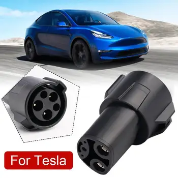 Разъем для Зарядки Электромобиля SAE J1772 Тип 1 Для Адаптера Зарядного Устройства Tesla Convertor EV Для Модели Tesla X/Y/3/S