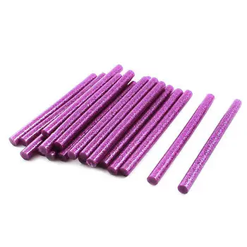 20шт 7 мм x 100 мм Фиолетовый Блестящий клей Клейкие Палочки для электрического термоклеевого пистолета