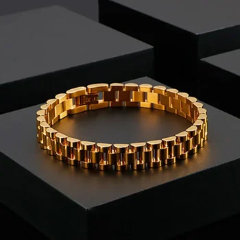 Новые дизайнерские модные браслеты-цепочки из нержавеющей стали для женщин и мужчин, Регулируемый Тип ремешка для часов, браслет для пары, ювелирные изделия-шармы