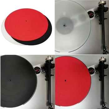 Коврик для проигрывателя пластинок из аудиофильской силиконовой резины Универсален для всех проигрывателей виниловых пластинок LP Phonograph