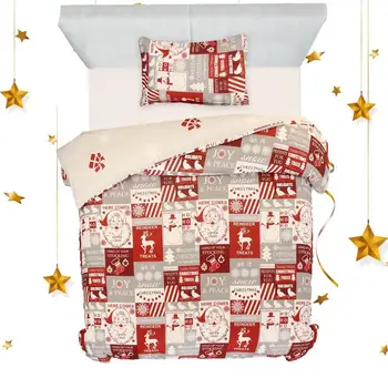 Рождественский комплект одеял с Санта-Клаусом, Рождественские Комплекты постельного белья, одеяла, наволочки, Пододеяльники и принадлежности для Рождественской вечеринки Для