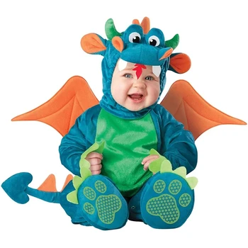 Детский комбинезон для косплея с изображением динозавра/Лобстера, костюм животного для выступлений