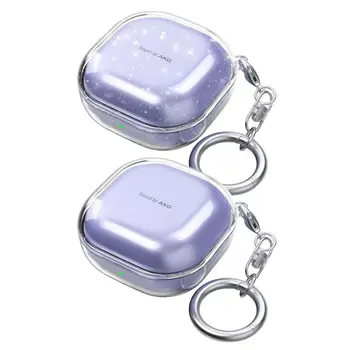 Защитный чехол Glitter Dream Purple Shell для Samsung Pro/Live, мягкий силиконовый чехол для наушников на 2 чехла