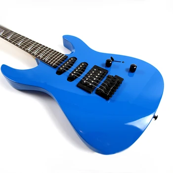 Высококачественная оптовая продажа с фабрики ST Style 6strings Электрическая синяя гитара
