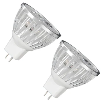 Светодиодная лампа MR16 с регулируемой яркостью 2X4W/Теплый Белый светодиодный прожектор 3200 K/Двухконтактное основание GU5.3 мощностью 50 Вт/330 Люмен