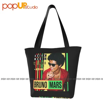 Bruno Mars Xxivk Magic World Tour 2018 Сумки для поездок на работу Удобная сумка для покупок Продуктовая сумка
