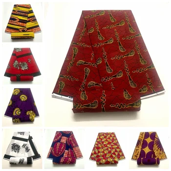 африканская ткань с восковым принтом хлопок 100% анкара ткань африканский настоящий восковой принт ткань для пошива платья 2023 модный дизайн распродажа прямо сейчас