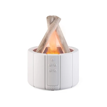 Домашний аппарат для ароматерапии, увлажнитель воздуха с пламенем для ароматерапии с эфирным маслом Home Deco, простой в использовании, белый