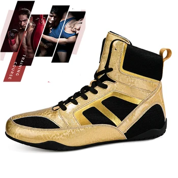 Новые дышащие боксерские туфли Мужские Легкие боксерские кроссовки Удобные борцовские кроссовки Противоскользящая борцовская обувь