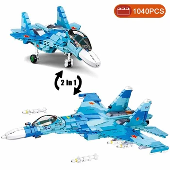 Второй мировой войны, Су-27, современный истребитель-невидимка, военный самолет, наборы строительных блоков для солдат, модель самолета, Куклы, Кирпичные игрушки для детей