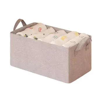 Z2630 Ящик для хранения одежды из ткани, хлопка и льна, складная корзина для хранения артефакта