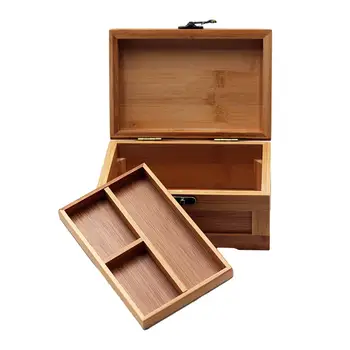 Деревянная шкатулка для драгоценностей, бамбуковая подарочная коробка 