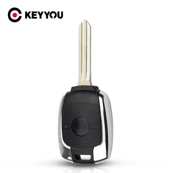 KEYYOU 2 Кнопки Сменный чехол для дистанционного ключа автомобиля SsangYong Actyon Kyron Rexton Korando с неразрезным лезвием